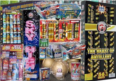 Dominator Liuyang China Fireworks, cakes, repeaters, shyrockets, roman candles, firecrackers