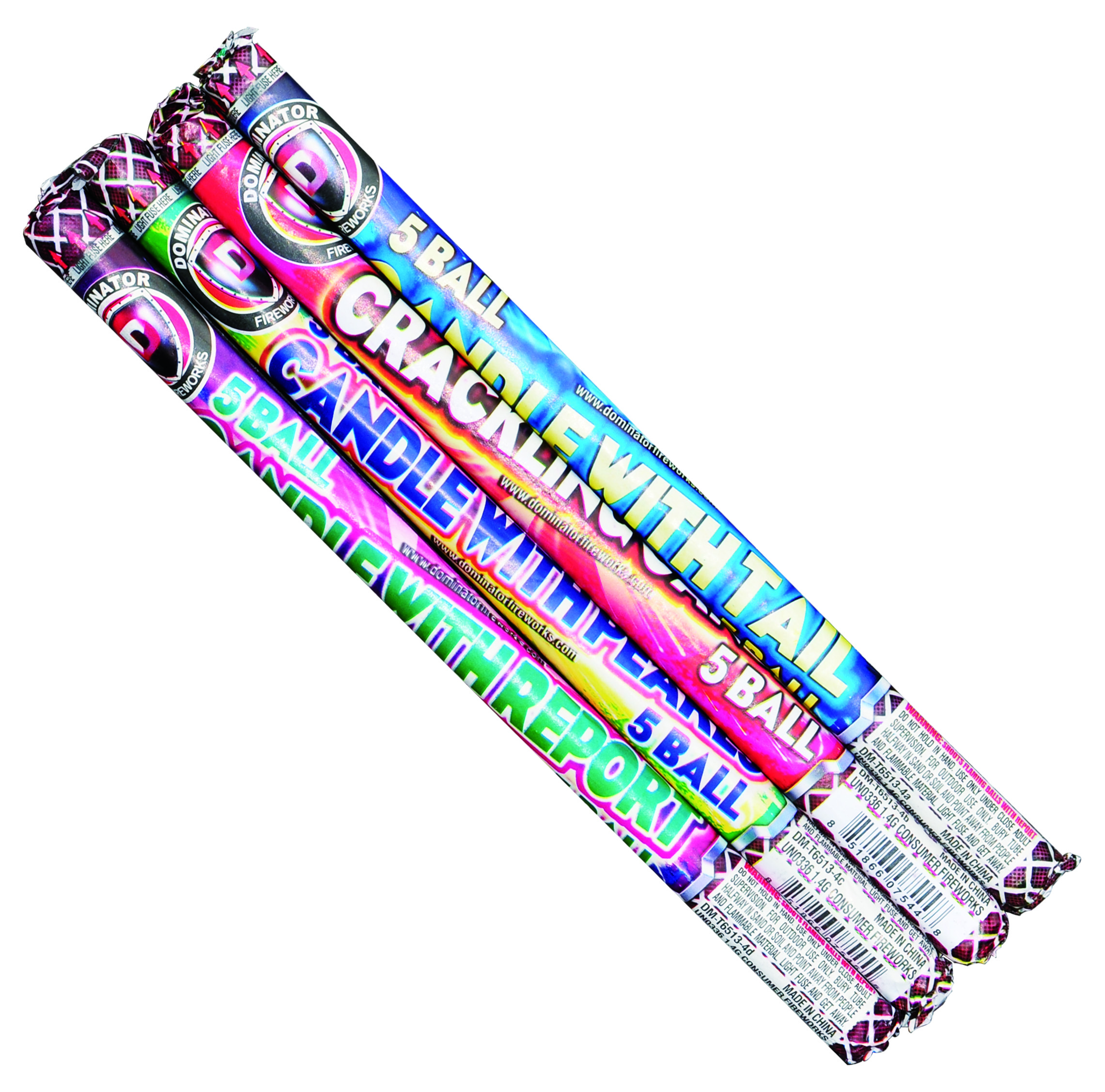 5 Ball Magical Roman Candle 4 Pack
