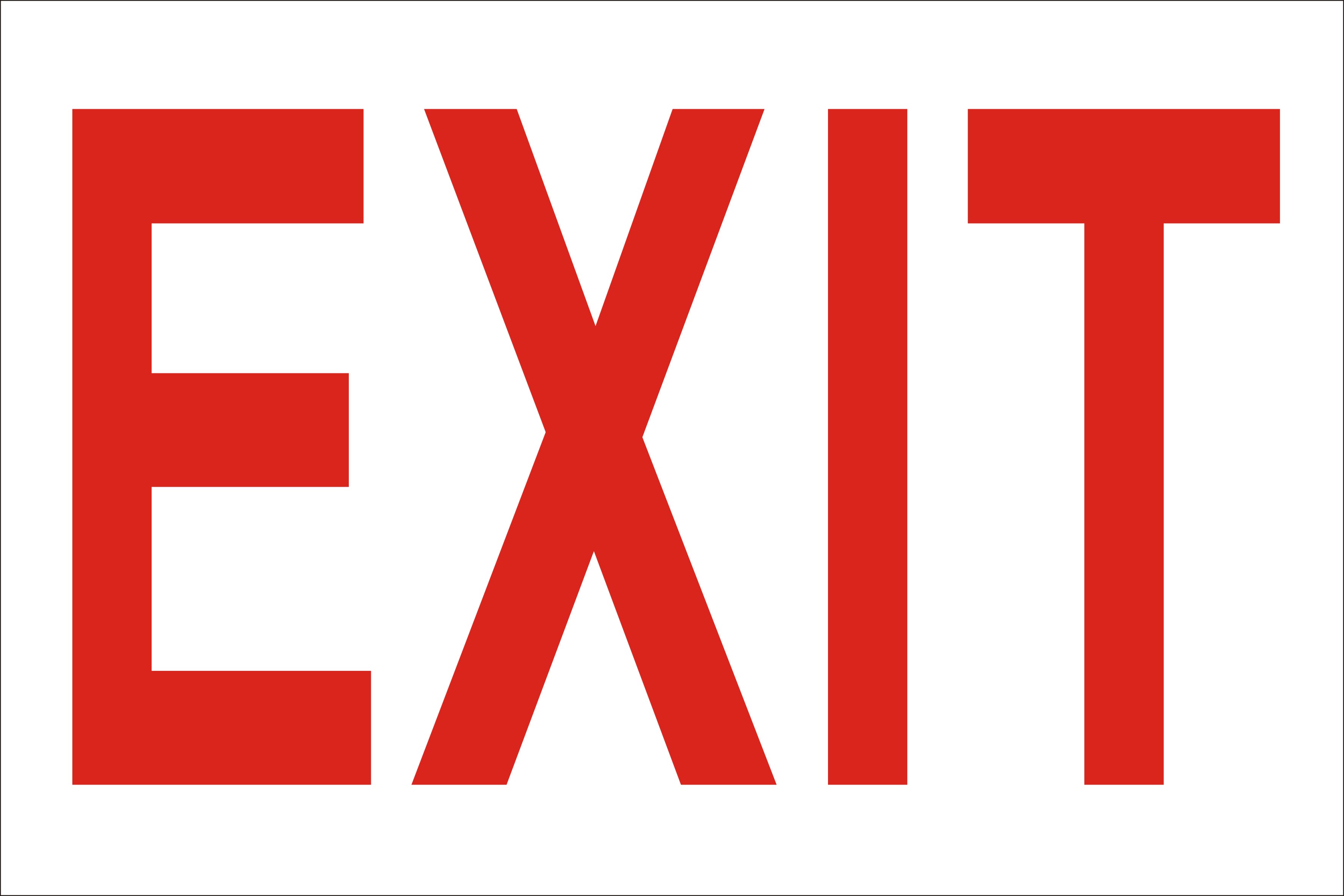 Plastic Exit Sign (8