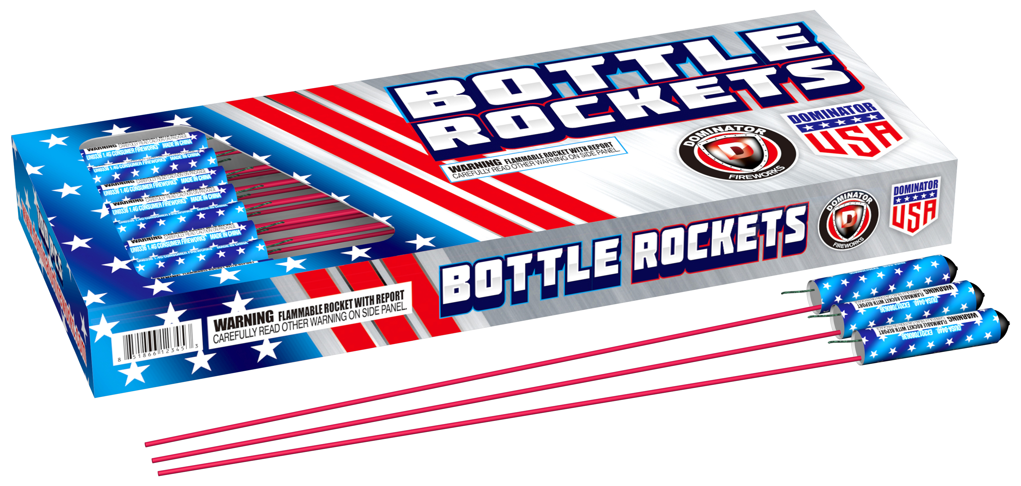 100 Pack Bottle Rockets