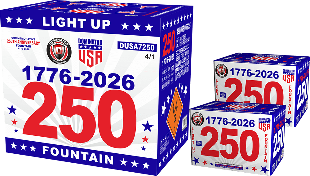 Dominator America 250 Light Up Fountain product.